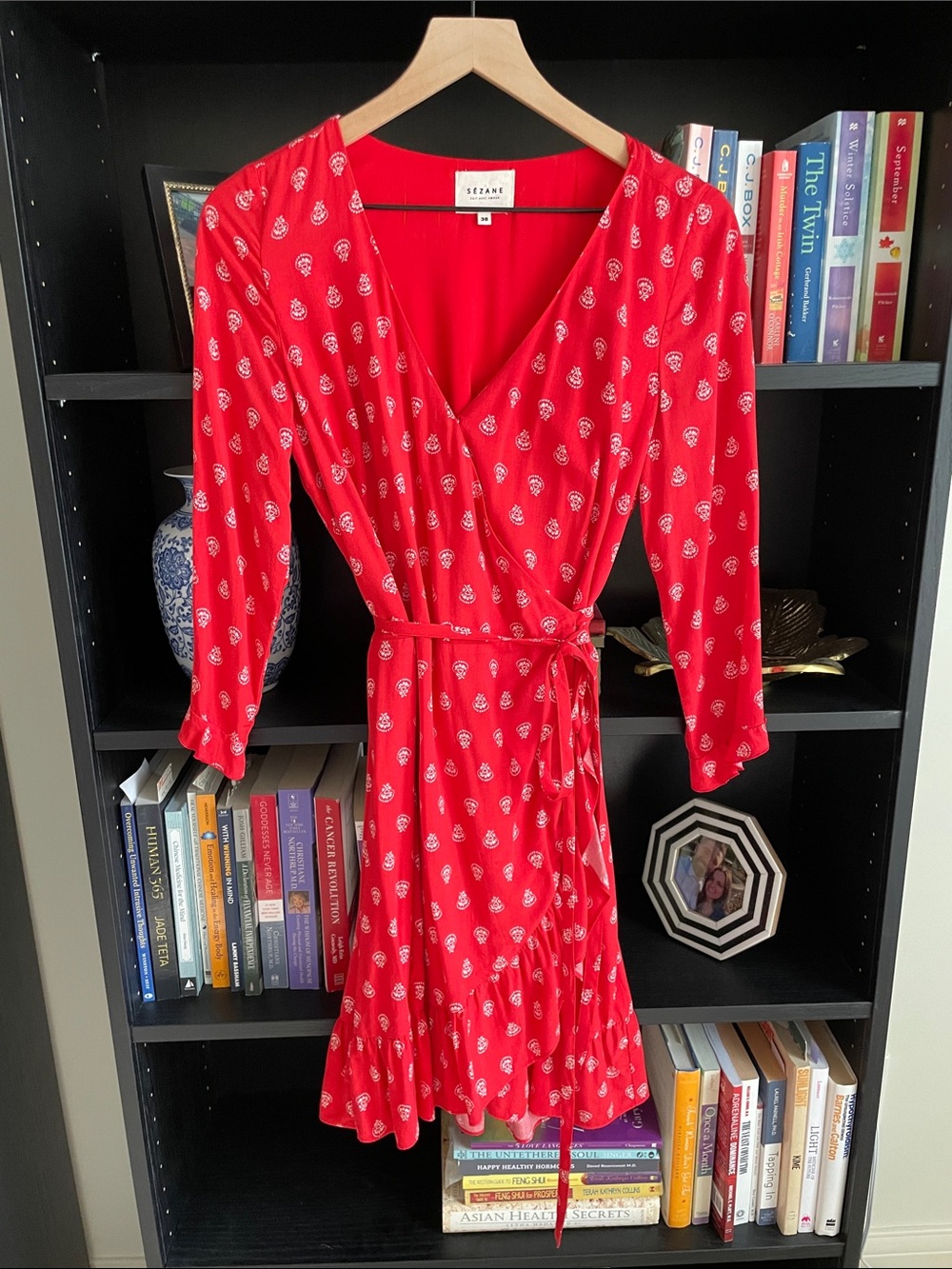 Sezane Elena Wrap Dress